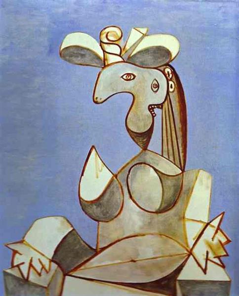 Pablo Picasso Young Tormented Girl Jeune Fille Tourmentee